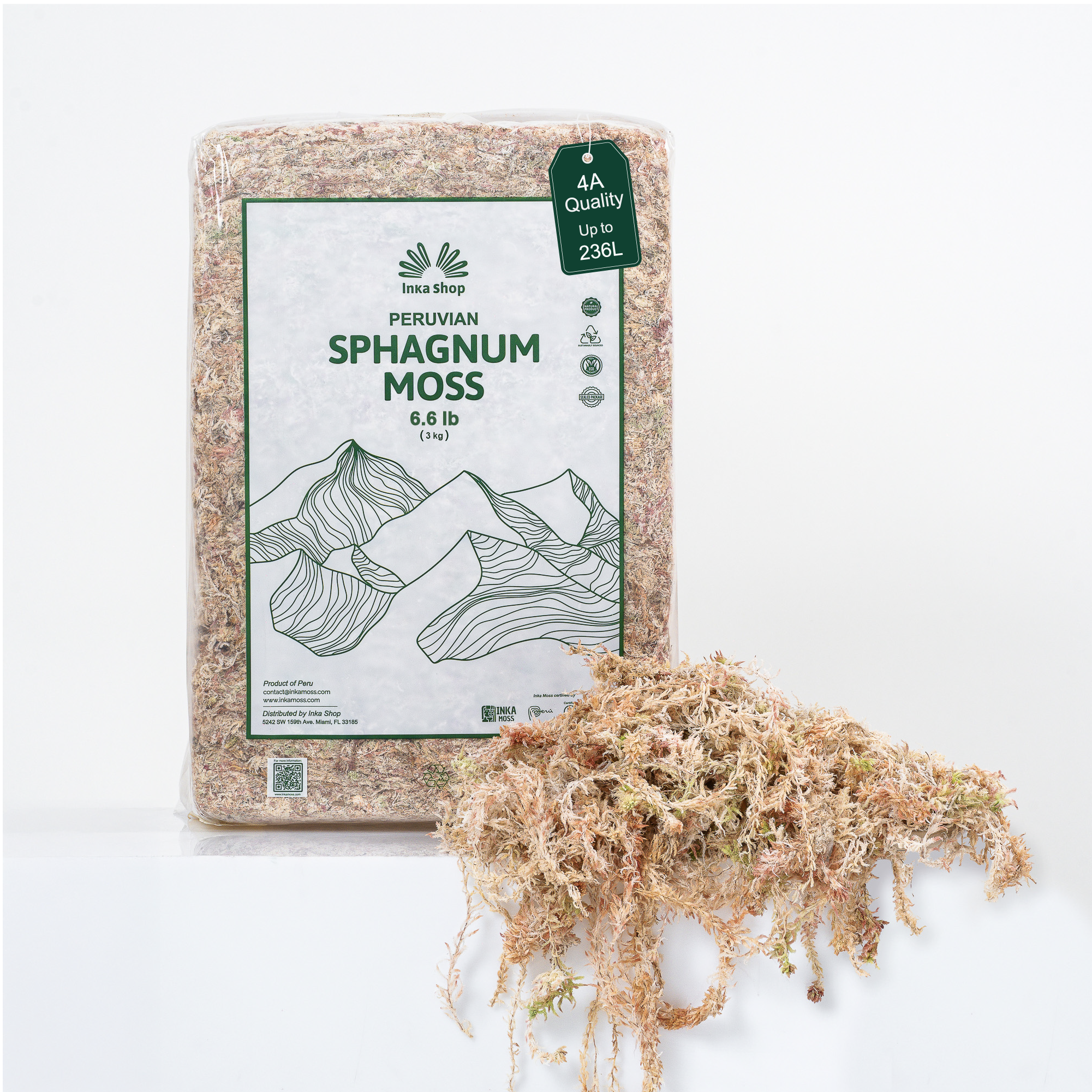 6.6 lb Peruvian Sphagnum Moss