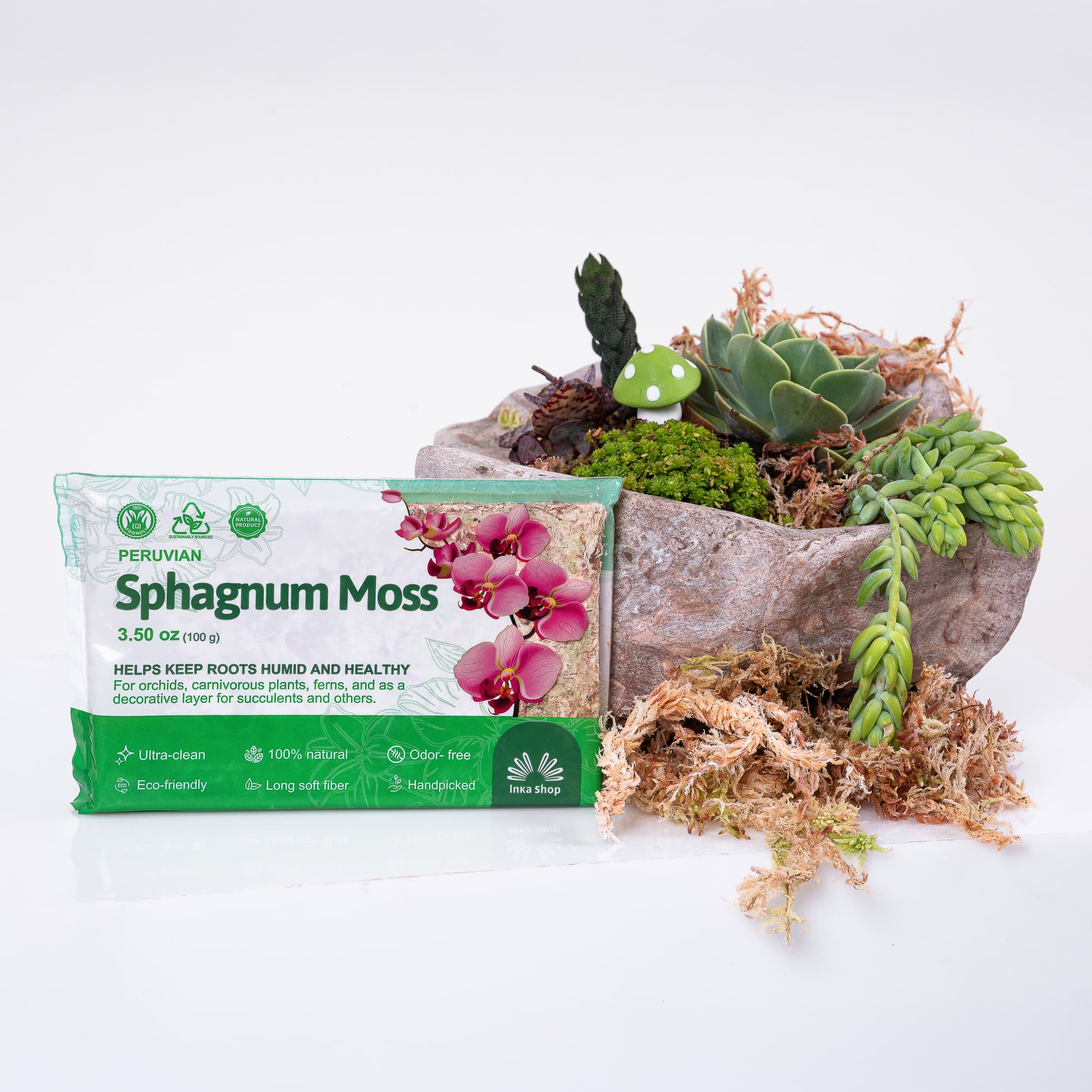 3.50 oz Peruvian Sphagnum Moss